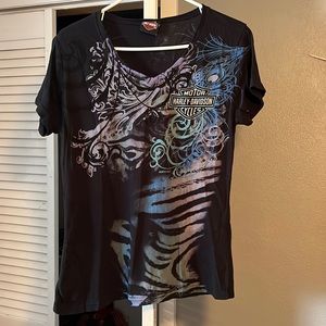 Harley Davidson V-neck T-shirt